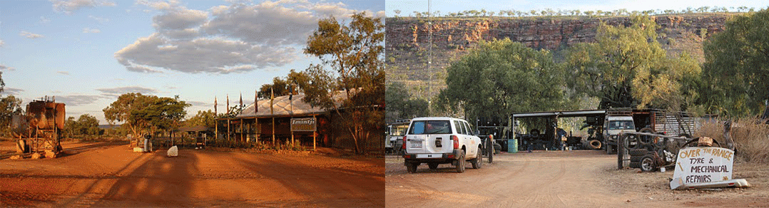 Kimberley and the Imintji Roadhouse and Campground. Also the repair shop &quot;Over the Range'. Such a nice local he has helped 2 of our clients out over the years and greatly appreciated.