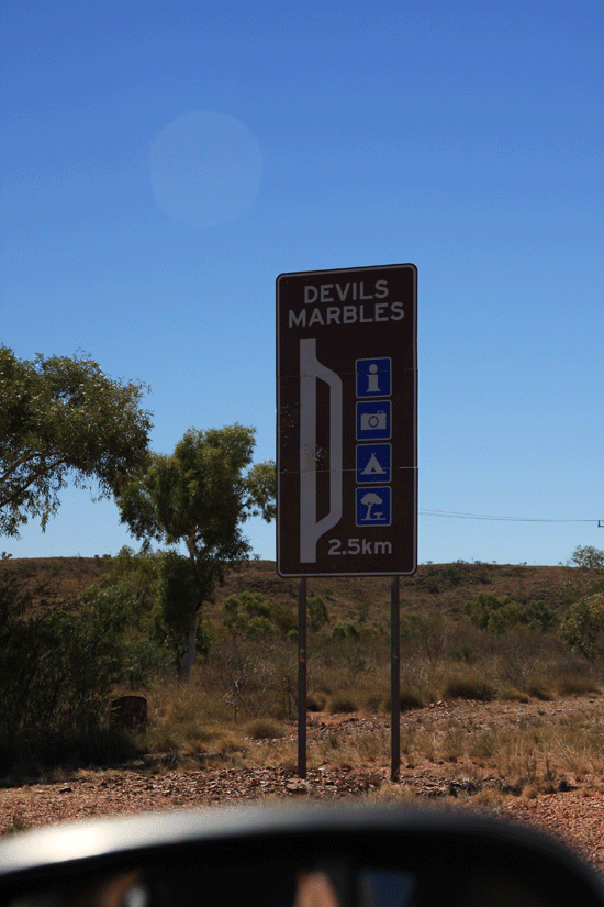 Devils Marbles roadside stop sign credits - MHutchinson