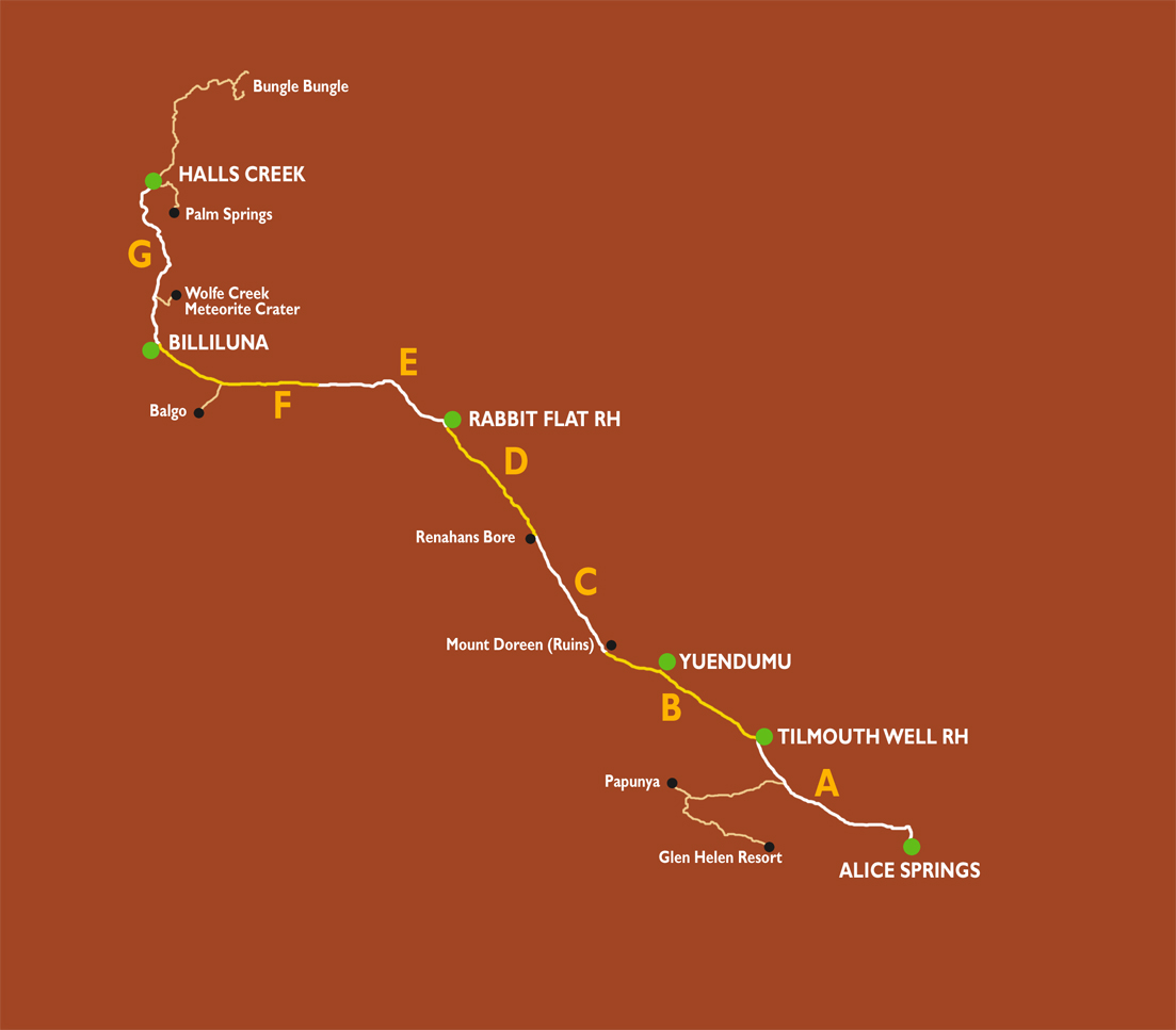 Map of Tamani Track | Map of Tanami Road | Map of Wolfe Creek Crater | Map of Wolfe Creek Meteorite Crater -Yemini-Shaun