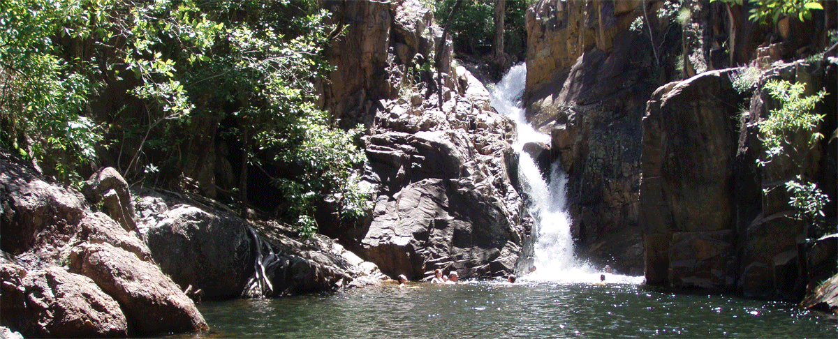Kakadu Gubara Waterfalls.