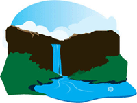 Jim Jim Falls in the wet season       |  Graphics by Goholi Team �