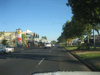 Katherine town to the east