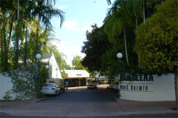 Mirambeena Resort next door to the Post office in Cavenagh Street about 500m from the Darwin  Mall | Credits Rob B