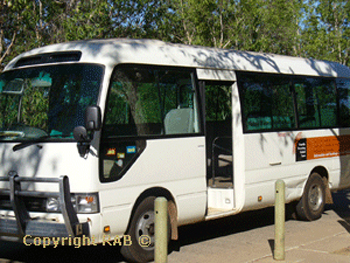 Yellow Water Billabong wildlife cruises  shuttle bus from Cooinda Resort |  Credits RAB