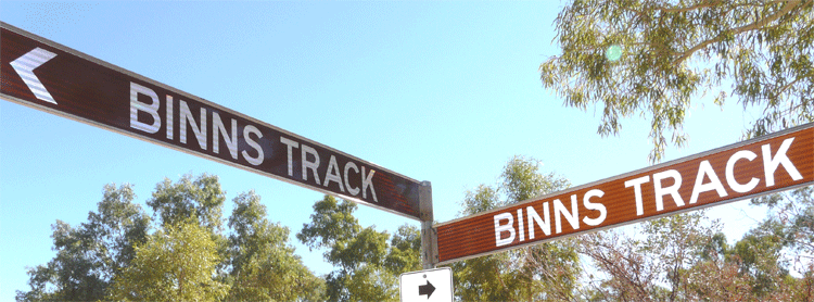  Binns Track signs  |    Photo:  NTTourism