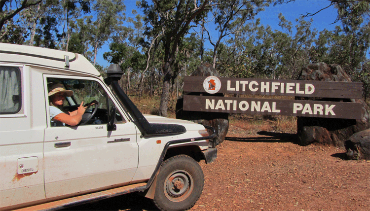 A selfie photo with Rob and Jackie at Litchfield National Park |  Creists RJSpeld