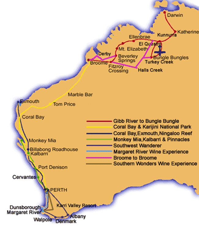Map of Australia | Road trips | Graphic RBerude ©