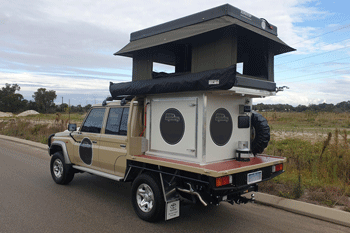 4wd camper with RTPod rooftop tent 